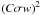 Mathematical equation: \hbox{$\left(C\sigma w\right)^2$}