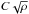 \hbox{$C \sqrt{\rho}$}