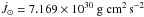 Mathematical equation: \hbox{$\dot{J}_{\odot} = 7.169 \times 10^{30} ~\mathrm{g~cm^2\,s^{-2}}$}