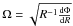Mathematical equation: \hbox{$\Omega=\sqrt{R^{-1}\frac{{\rm d}\Phi}{{\rm d}R}}$}