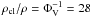 Mathematical equation: \hbox{$\rho_{\rm cl}/\rho=\Phi_{\rm V}^{-1}=28$}