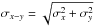 Mathematical equation: \hbox{$\sigma_{x-y}=\sqrt{\sigma^{2}_{x}+\sigma^{2}_{y}}$}