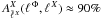 Mathematical equation: \hbox{$A_{\tell{X}}^{X}(\ellphi,\ellx) \approx 90\%$}