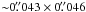 Mathematical equation: \hbox{${\sim} 0 \farcs043\times0\farcs046$}