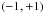 Mathematical equation: \hbox{$\left(-1,+1\right)$}