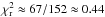 Mathematical equation: \hbox{$\chi^{2}_{\rm r} \approx 67 /152 \approx 0.44$}
