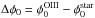Mathematical equation: \hbox{$\Delta \pa=\pa^{\rm OIII}-\pa^{\rm star}$}