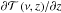 Mathematical equation: \hbox{${\partial \mathcal{T}\left(\nu, z\right)} / {\partial z}$}