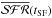 Mathematical equation: \hbox{$\overline{{\cal SFR}}(t_{\rm SF})$}