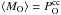 Mathematical equation: \hbox{$\langle M_{\rm O}\rangle = P^{\rm cc}_{\rm O}$}