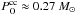 Mathematical equation: \hbox{$P_{\rm O}^{\rm cc} \approx 0.27~M_{\odot}$}
