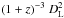 Mathematical equation: \hbox{$(1+z)^{-3}~D_{\rm L}^2$}