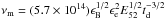 Mathematical equation: \hbox{$\nu_{\rm a}=0.247(4.24\times10^9)((p+2)/(3p+2))^{3/5}((p-1)^{8/5}/(p-2))\epsilon_{\rm e}^{-1}\epsilon_{\rm B}^{1/5}E_{52}^{1/5}n_{1}^{3/5}$}