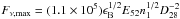 Mathematical equation: \hbox{$F_{\rm \nu,max}=(1.1\times10^{5})\epsilon_{\rm B}^{1/2}E_{52}n_{1}^{1/2}D_{28}^{-2}$}