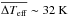 Mathematical equation: \hbox{$\overline{\Delta T_{\mathrm{eff}}}\sim32~\mathrm{K}$}