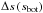 Mathematical equation: \hbox{$\Delta s\left(s_{\mathrm{bot}}\right)$}