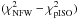 Mathematical equation: \hbox{$(\chi^2_{\rm NFW} - \chi^2_{\rm pISO})$}