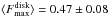Mathematical equation: \hbox{$\langle F_{\rm max}^{\rm disk} \rangle = 0.47 \pm 0.08$}