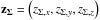 \hbox{$\vec{z_{\Sigma}} = \left( z_{\Sigma,x}, z_{\Sigma,y}, z_{\Sigma,z} \right)$}