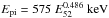 Mathematical equation: \hbox{${E}_{\rm pi} = 575~{E}_{52}^{0.486}~{\rm keV}$}
