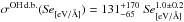 Mathematical equation: \hbox{$ \sigma^{\rm OH\,d.b.}({\it Se}_{\rm [eV/\AA]})=131^{+170}_{-65}\;{\it Se}_{\rm [eV/\AA]}^{1.0\pm0.2}$}