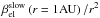 Mathematical equation: \hbox{$\beta_{\mathrm{el}}^{\mathrm{slow}}\left( r = 1 \mathrm{AU}\right)/r^2$}