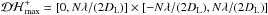 Mathematical equation: \hbox{$\mathcal{DH}_{\max}^+ =[0,N\lambda/(2D_{\rm L})]\times[-N\lambda/(2D_{\rm L}),N\lambda/(2D_{\rm L})]$}