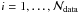 Mathematical equation: \hbox{$i=1, \ldots, \mathcal{N}_{\rm data}$}