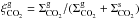 Mathematical equation: \hbox{$\xi^{\rm g}_{\rm CO_2}=\Sigma_{\rm CO_2}^{\rm g}/(\Sigma_{\rm CO_2}^{\rm g} + \Sigma_{\rm CO_2}^{\rm s})$}