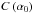 Mathematical equation: \hbox{$C\left(\alpha_0\right)$}