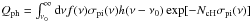 Mathematical equation: \hbox{$Q_{\rm ph} = \int_{\nu_{0}}^{\infty} {\rm d} \nu f({\nu}) \sigma_{\rm pi} (\nu) h(\nu-\nu_{0}) \exp [-N_{\rm cH} \sigma_{\rm pi}(\nu)]$}