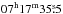 Mathematical equation: \hbox{$\rm 07^{h}17^{m}35\fs5$}