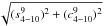 Mathematical equation: \hbox{$\sqrt{(s_{4-10}^9)^2+(c_{4-10}^9)^2}$}