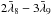 Mathematical equation: \hbox{$2\bar\lambda_8-3\bar\lambda_9$}