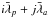 Mathematical equation: \hbox{$i\bar\lambda_p + j\bar\lambda_a$}