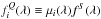 Mathematical equation: \hbox{$f^Q_i(\lambda) \equiv \mu_i(\lambda) f^S(\lambda)$}