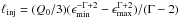 Mathematical equation: \hbox{$\linj = (Q_0/3)(\emn^{-\Gamma+2}-\emx^{\Gamma+2})/(\Gamma-2)$}