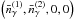 Mathematical equation: \hbox{$\left(\bar{n}_{\gamma}^{(1)},\bar{n}_{\gamma}^{(2)},0,0\right)$}
