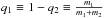 Mathematical equation: \hbox{$ q_1 \equiv 1-q_2 \equiv {m_1 \over m_1+m_2}$}