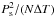 Mathematical equation: \hbox{$P_{\rm s}^2/(N\Delta T)$}