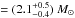 Mathematical equation: \hbox{$\,= (2.1_{-0.4}^{+0.5})~M_\odot$}