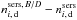 Mathematical equation: \hbox{$n^{{\rm sers},\,B/D}_{i,\,\rm d}-n^{{\rm sers}}_{i,\,\rm d}$}