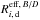 Mathematical equation: \hbox{$R^{{\rm eff},\,B/D}_{i,\,\rm d}$}