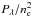 Mathematical equation: \hbox{$P_\lambda/n_{\mathrm e}^2$}