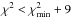 Mathematical equation: \hbox{$\chi^2 < \chi^2_{\rm min}+9$}