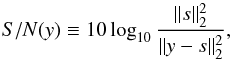 Mathematical equation: \begin{equation} \| y \|_2^2 \ \equiv \ \langle y|y \rangle= \ \int_{S^2} {\rm d}\Omega(\omega) | y(\omega) |^2 \ = \ \sum_{\ell m} | y_{\ell m} |^2. \end{equation}