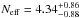Mathematical equation: \hbox{$N_{\rm eff} = 4.34^{+0.86}_{-0.88}$}