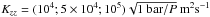 \hbox{$K_{zz}={(10^{4};5\times10^{4};10^{5})\sqrt{{1}~{\rm bar}/P}}~{\rm m}^2{\rm s}^{-1}$}