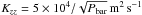 \hbox{$K_{zz}=5\times10^{4}/\sqrt{P_{\rm bar}}\rm \,m^2\,s^{-1}$}