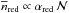 Mathematical equation: \hbox{$\overline{n}_{\rm red} \propto \alpha_{\rm red}\,\mathcal{N}$}